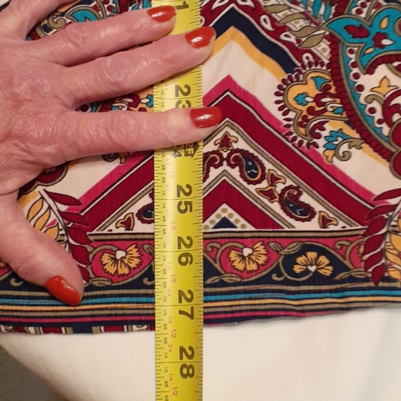 🔥Mixed Print Blouse, Lg. Pants  Navy Blue. OS - Picture 9 of 12